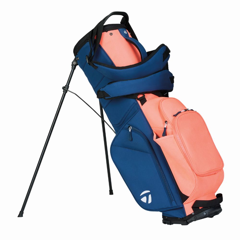 TaylorMade FlexTech Golf Stand Bag 2025 - Coral / Navy