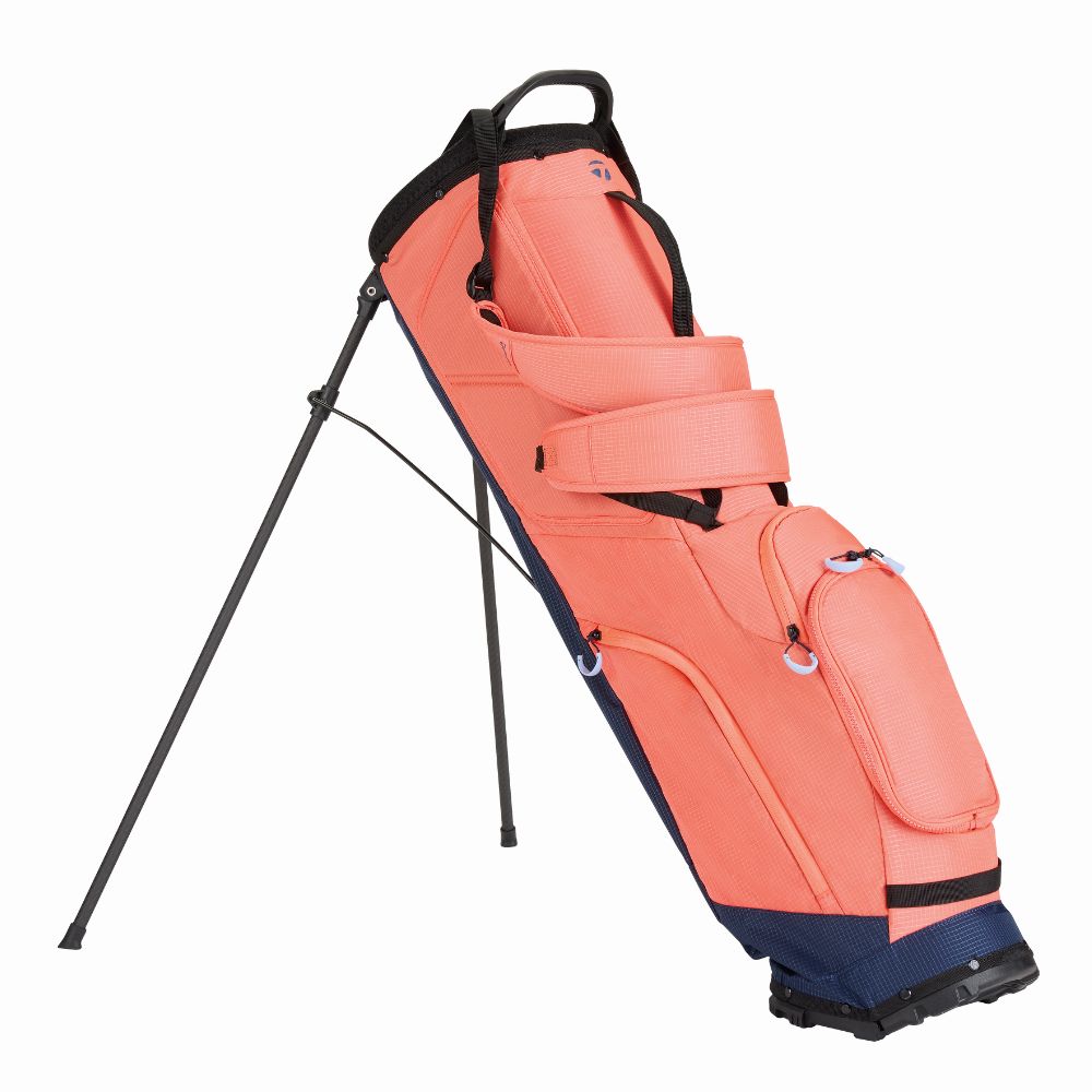 TaylorMade FlexTech SuperLite Golf Stand Bag 2025 - Coral / Navy