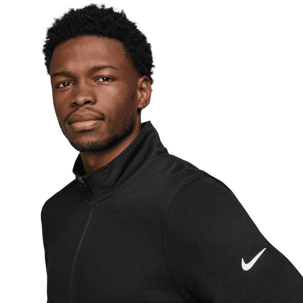 Nike Tour 1/2 Zip Pique Pullover Golf Top - FQ0472 010