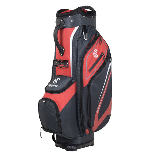 Cleveland Golf Friday Cart Bag - Red / Charcoal Red / Charcoal