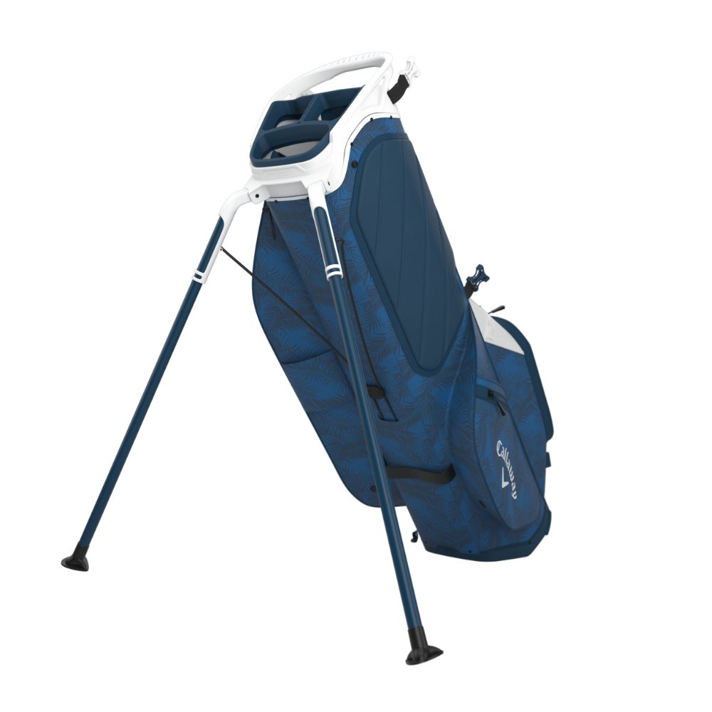 Callaway Fairway C Golf Stand Bag 2025 - Blue Palms / Light Grey / Red