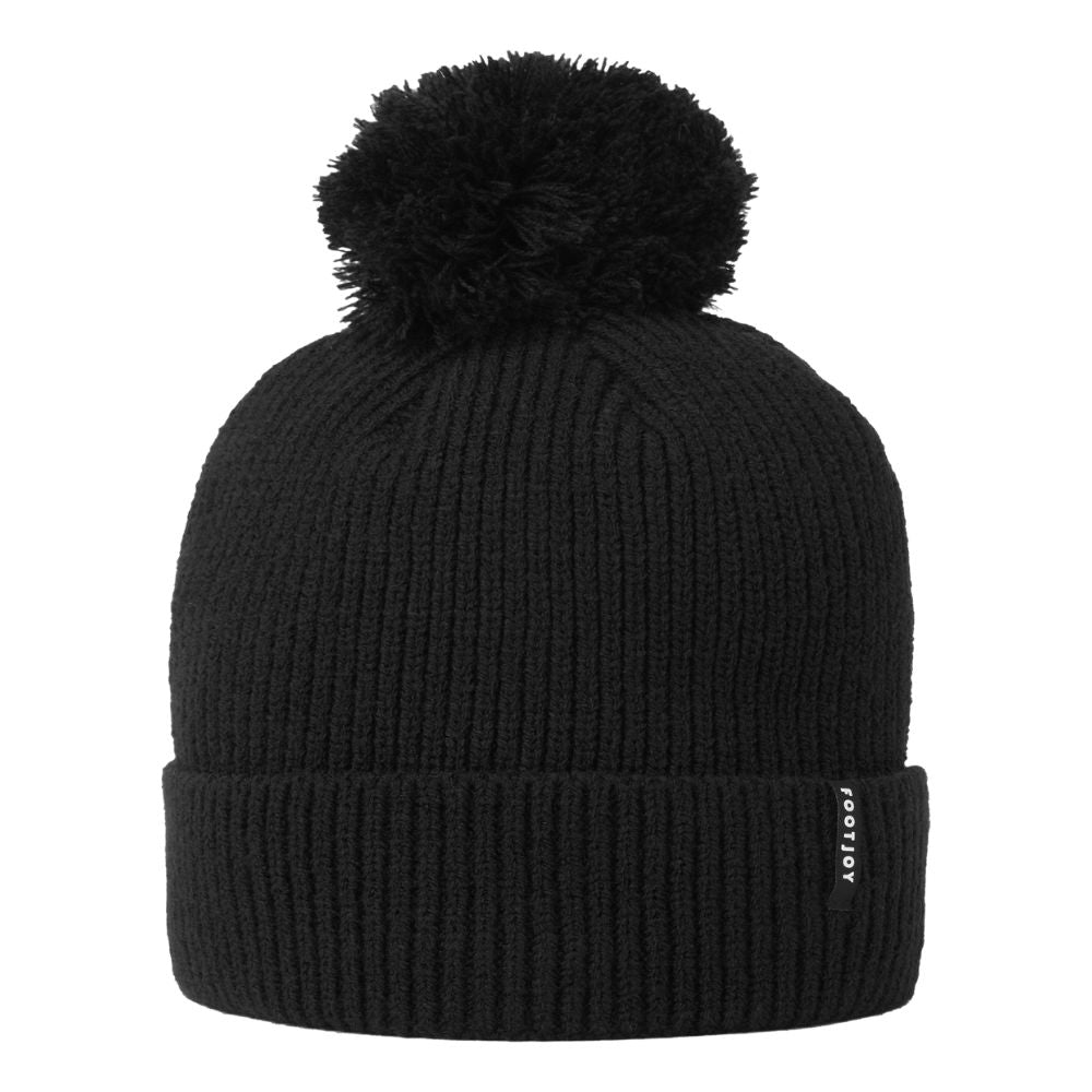 FootJoy Cuffed Bobble Golf Hat 2026 - 45957H-0 Black