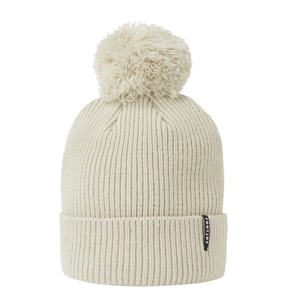 FootJoy Cuffed Bobble Golf Hat 2026 - 45957H-1S Stone