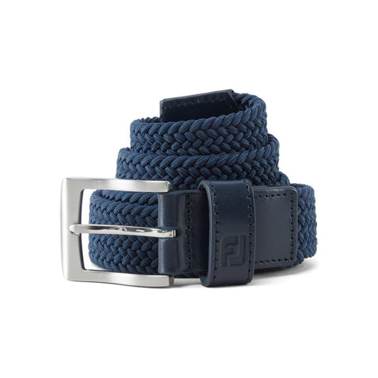 FootJoy Braided Golf Belt - 69489 Navy Regular