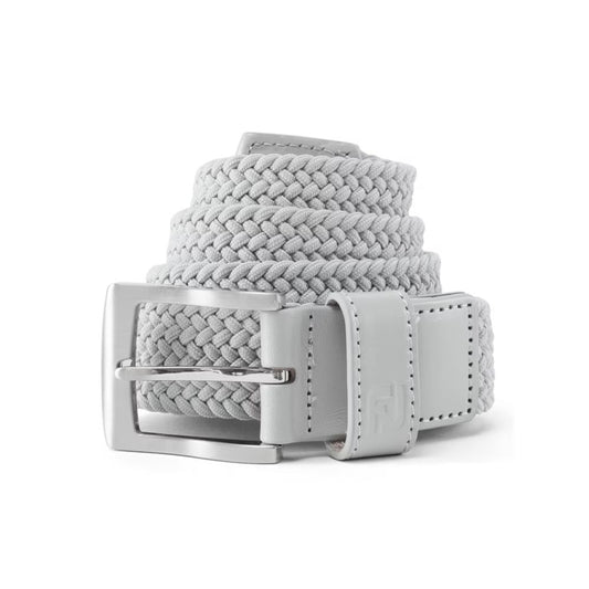 FootJoy Braided Golf Belt - 69490 Grey Regular