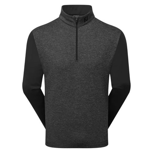 FootJoy Essential Tonal Heather Chill-Out Pullover Top 2025 - 34137 Black M