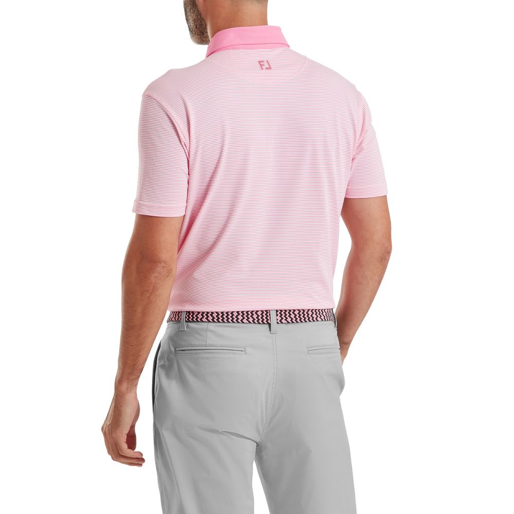 FootJoy Golf Feeder Stripe Pique Polo Shirt 2026 - 39247