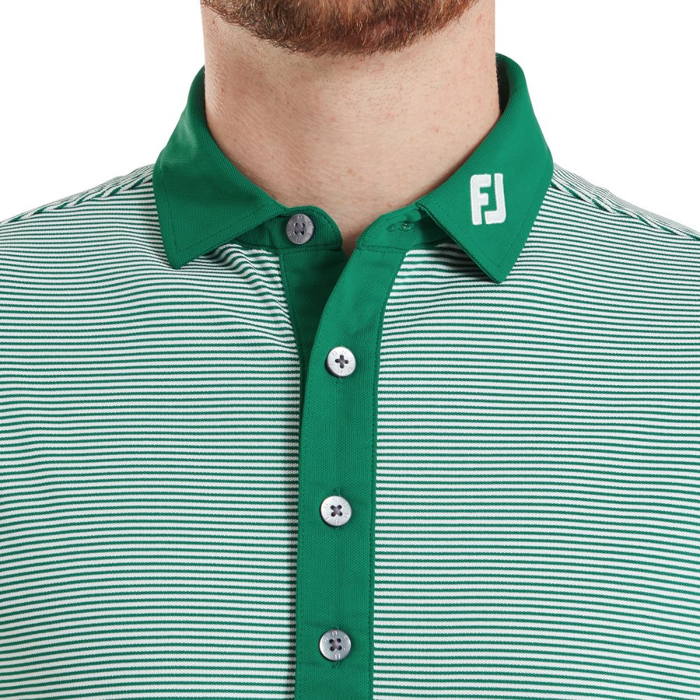 FootJoy Golf Feeder Stripe Pique Polo Shirt 2026 - 39248