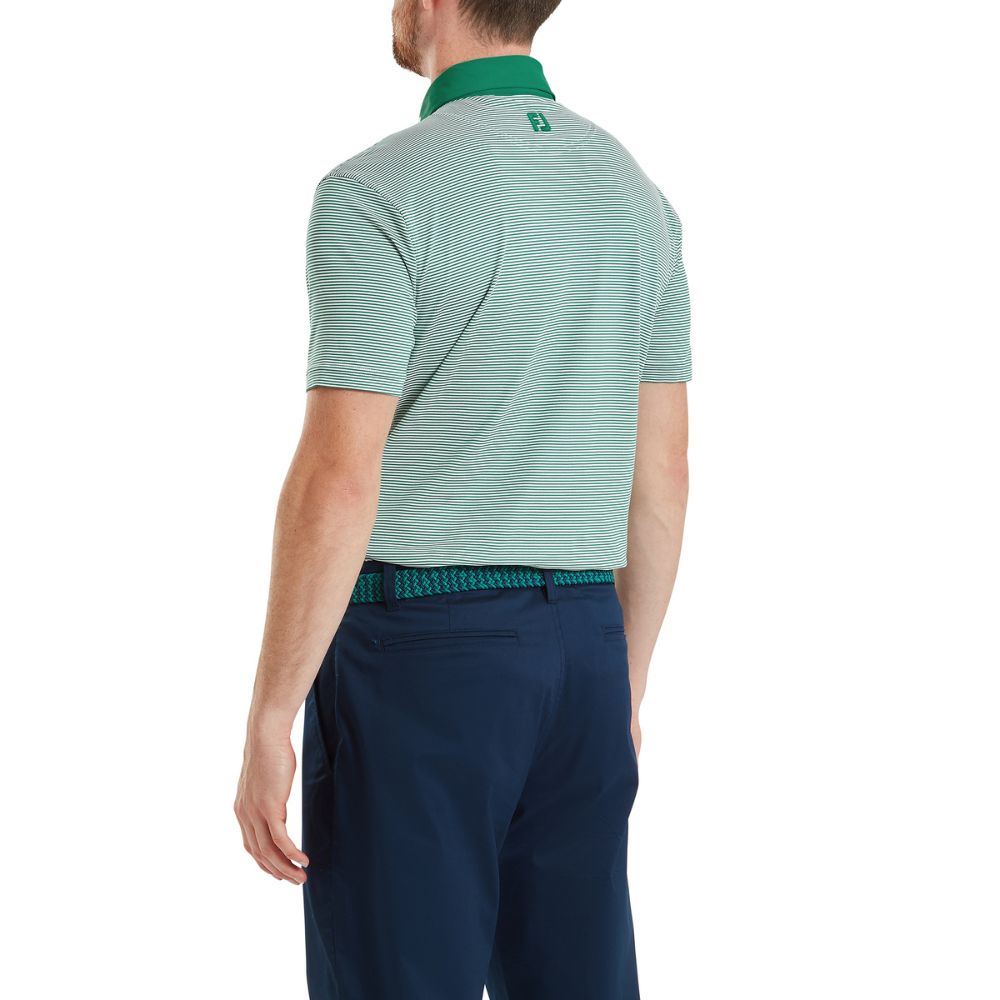 FootJoy Golf Feeder Stripe Pique Polo Shirt 2026 - 39248