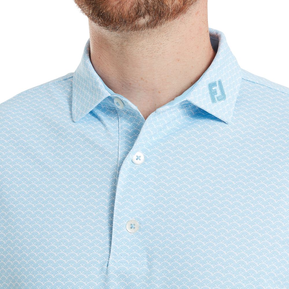 FootJoy Golf Scallop Geo Pique Polo Shirt 2026 - 39239