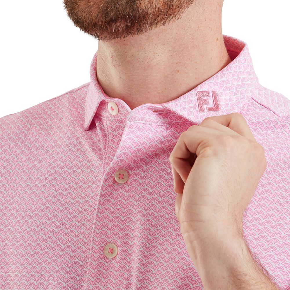 FootJoy Golf Scallop Geo Pique Polo Shirt 2026 - 39240