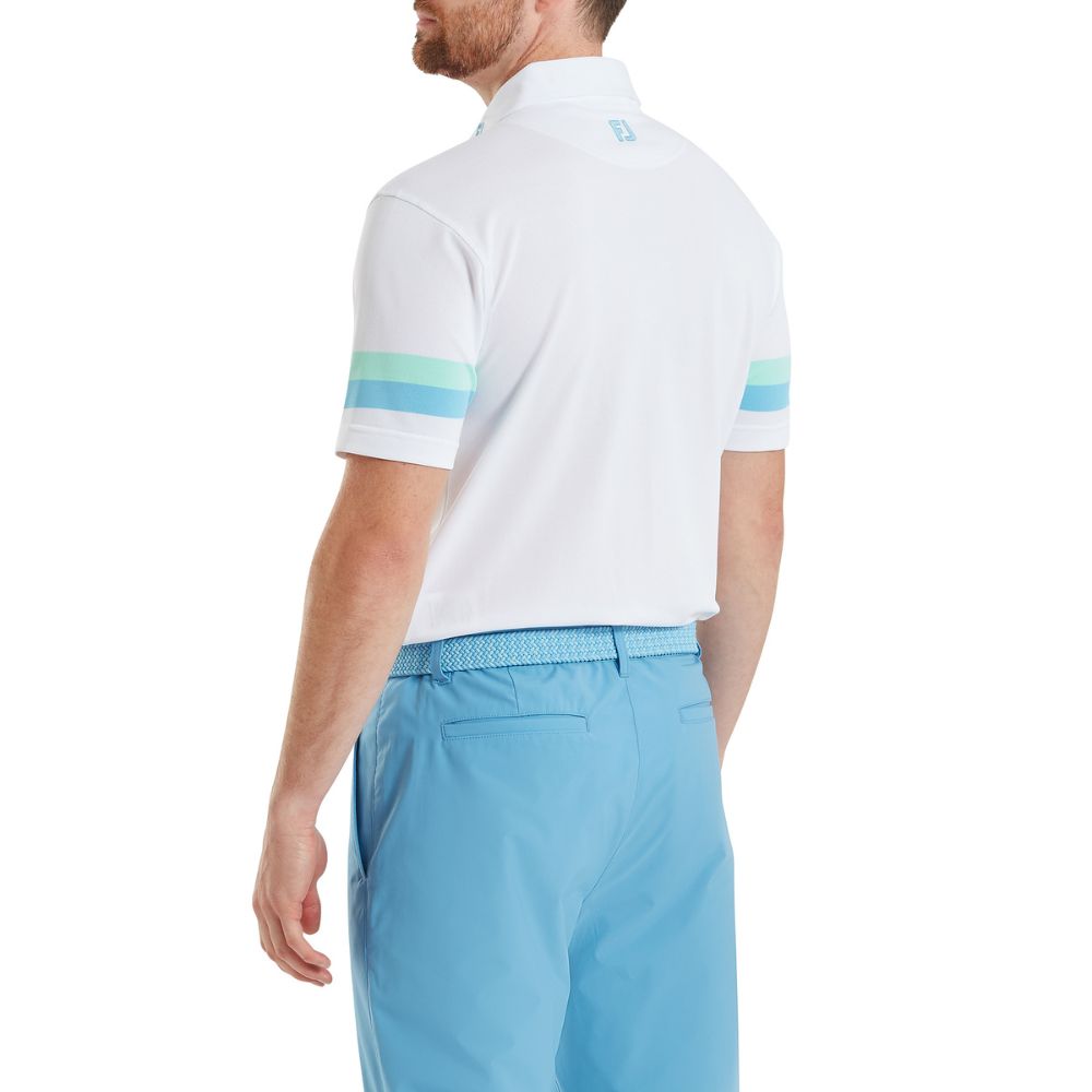 FootJoy Golf Sleeve Stripe Pique Polo Shirt 2026 - 39280