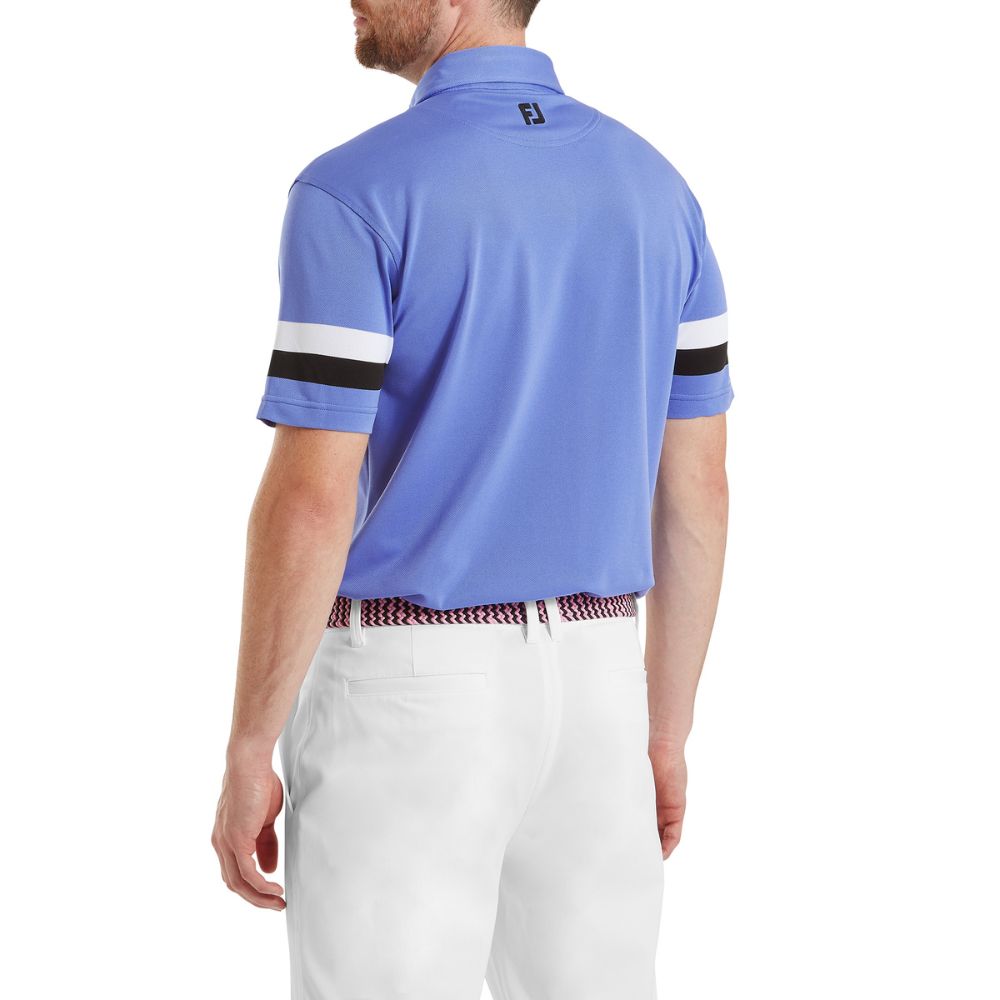 FootJoy Golf Sleeve Stripe Pique Polo Shirt 2026 - 39427