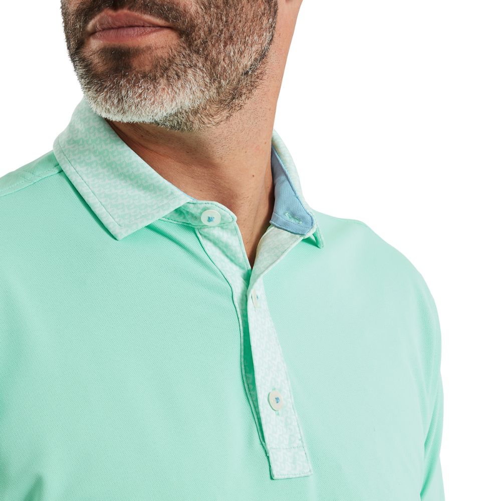 FootJoy Golf Star Geo Trim Pique Polo Shirt 2026 - 39284