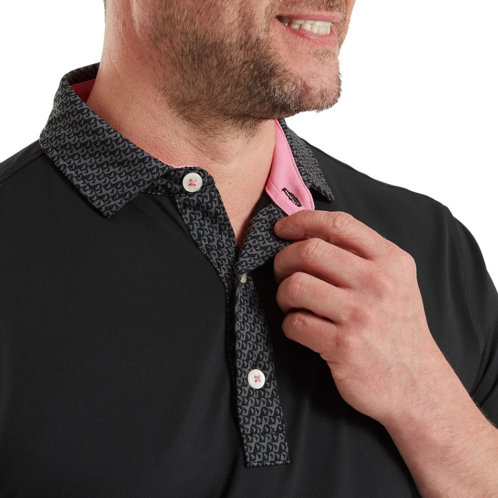 FootJoy Golf Star Geo Trim Pique Polo Shirt 2026 - 39285