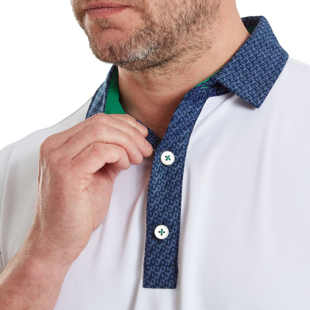 FootJoy Golf Star Geo Trim Pique Polo Shirt 2026 - 39286