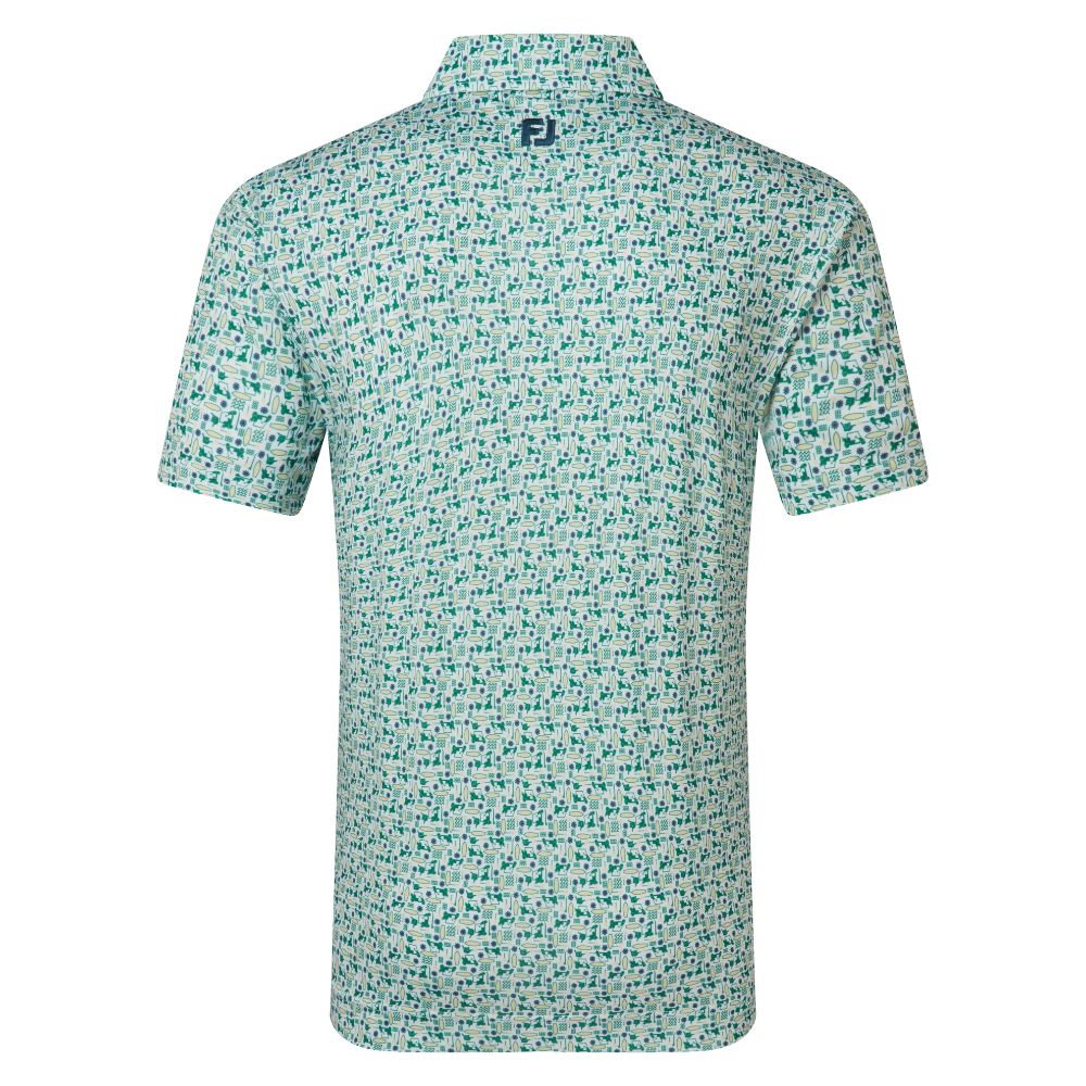 FootJoy Golf Surfs Up Print Lisle Polo Shirt 2026 - 39252