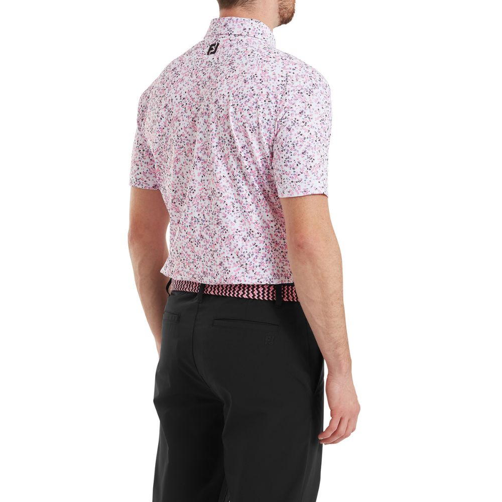 FootJoy Golf Watercolour Floral Print Pique Polo Shirt 2026 - 39273