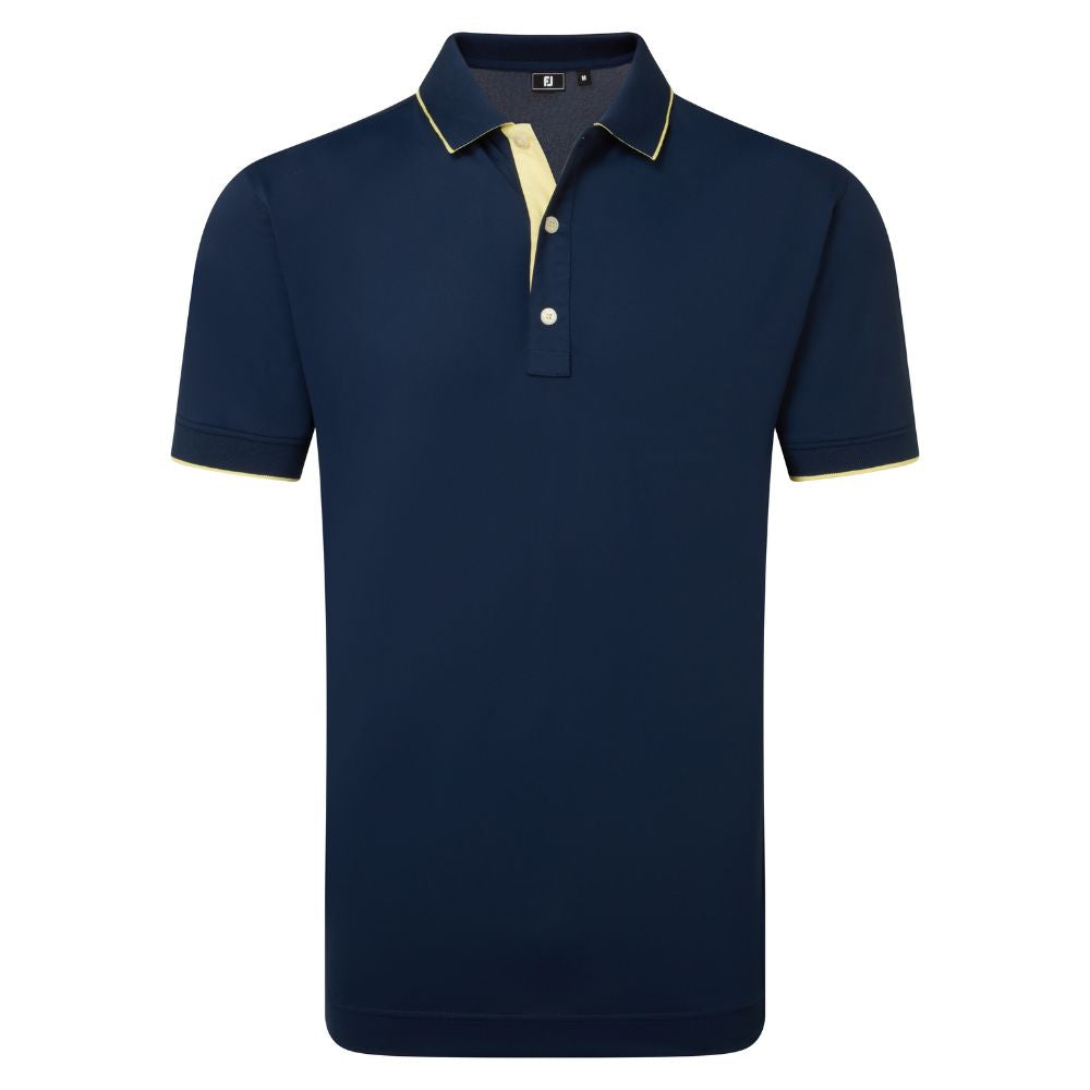 FootJoy Golf Wordmark Pique Polo Shirt 2026 - 39278 Navy M