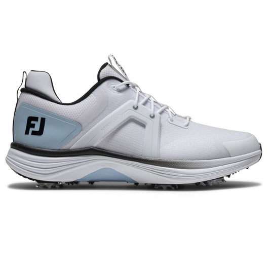 FootJoy Hyperflex Men's Spiked Golf Shoes 2026 - 55497 White / Blue / Black 6