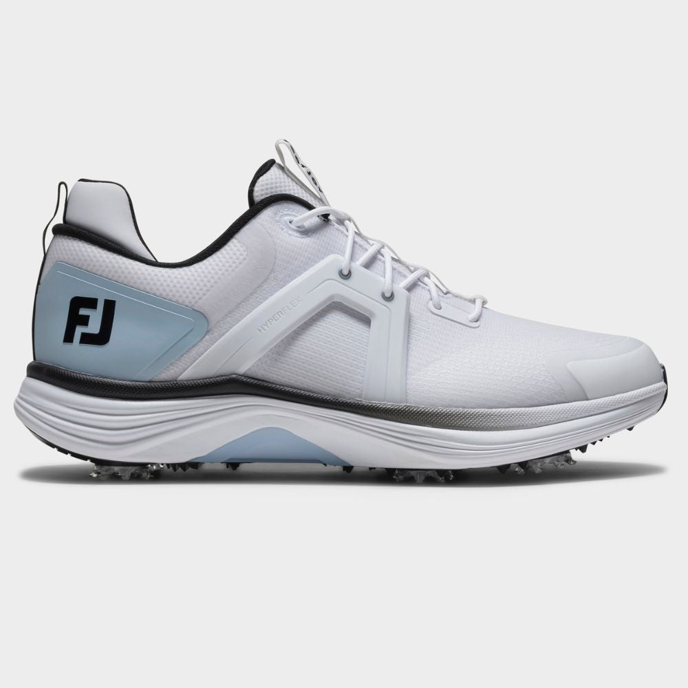 FootJoy Hyperflex Men's Spiked Golf Shoes 2026 - 55497 White / Blue / Black 6
