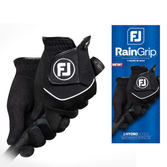 FootJoy Men's RainGrip Golf Gloves Pair - 66083E-001 S