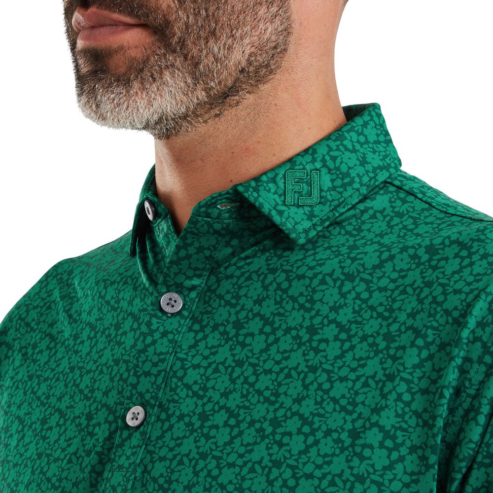 FootJoy Painted Floral Lisle Golf Polo Shirt 2026 - 39352