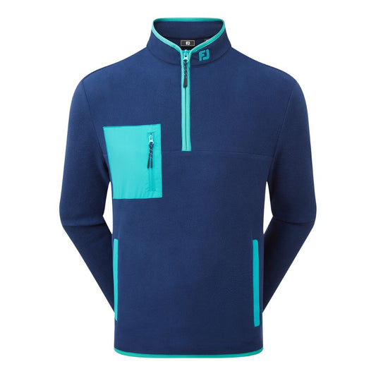 FootJoy Polar Fleece Chill Out Golf Top 2026 - 41726 Navy/Lake Blue M