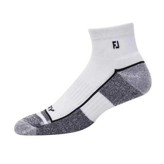 FootJoy ProDry Performance Golf Comfort Quarter Socks - 18103 White