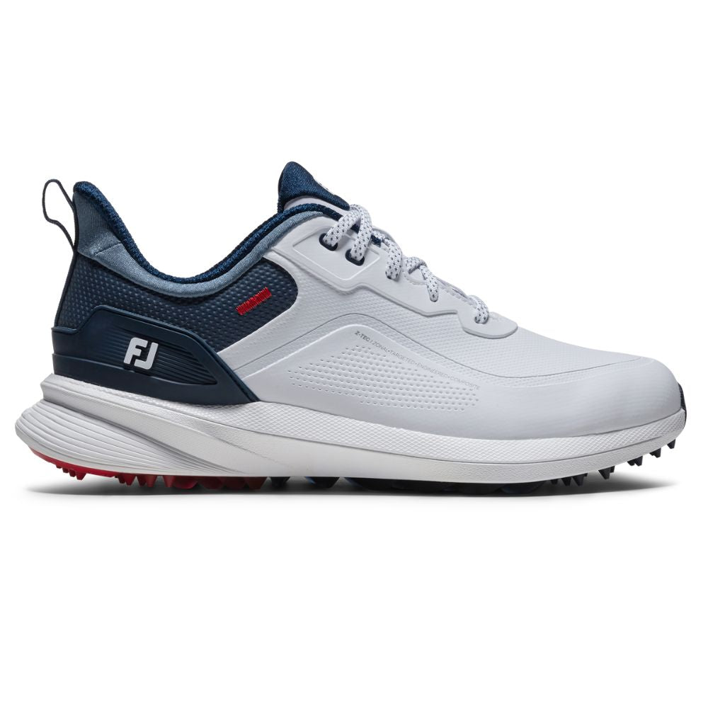 FootJoy Pro SL Men's Spikeless Golf Shoes 2026 - 56949 White / Blue / Red 6
