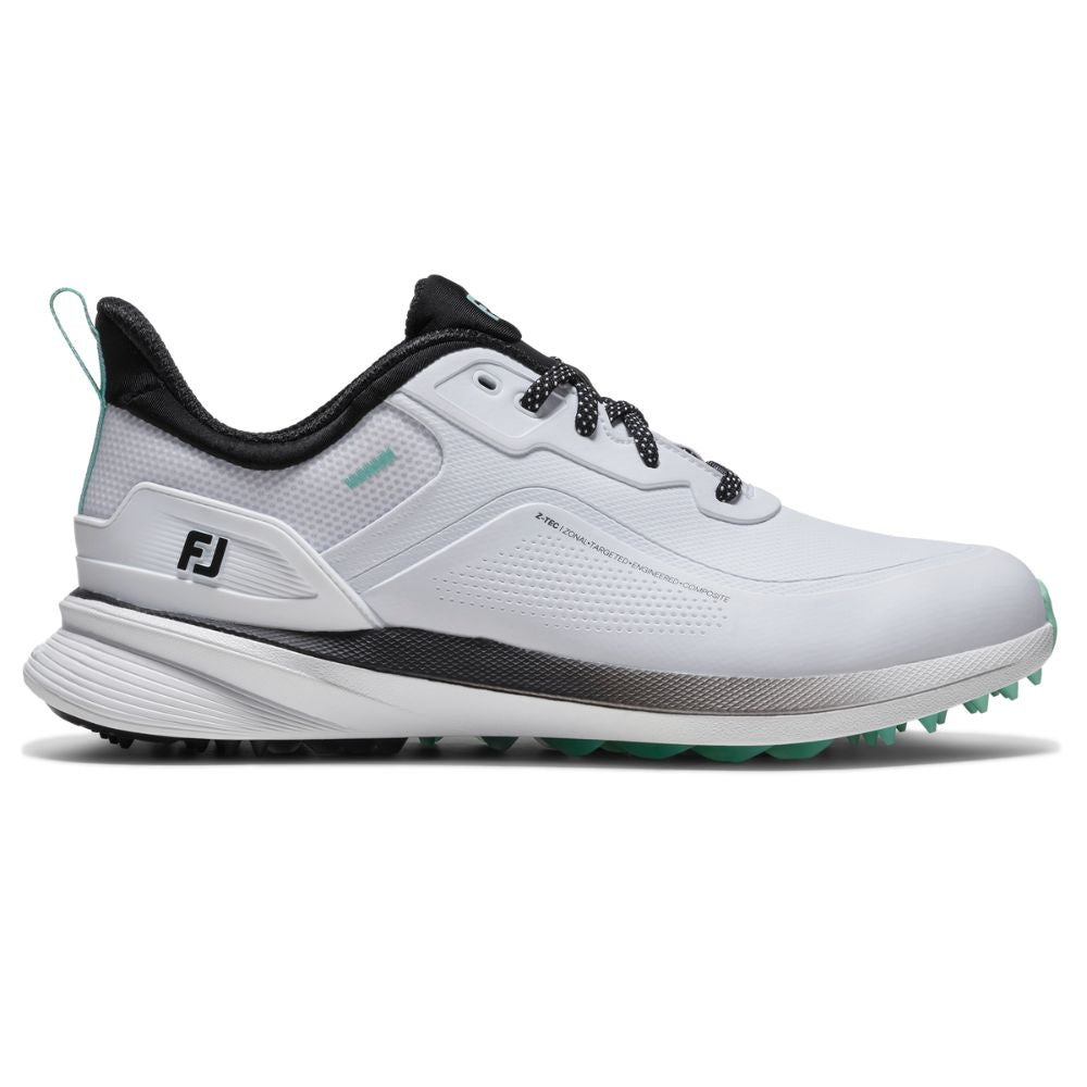 FootJoy Pro SL Men's Spikeless Golf Shoes 2026 - 56950 White / Black / Teal 6