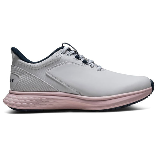 FootJoy Pulse Ladies Spikeless Golf Shoes - 93848 Wide White / Navy / Pink 4