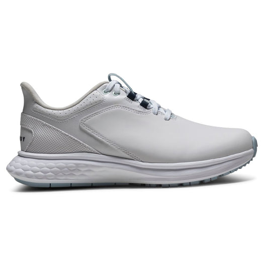 FootJoy Pulse Ladies Spikeless Golf Shoes - Wide Fit - 93847 White / Grey / Blue 4