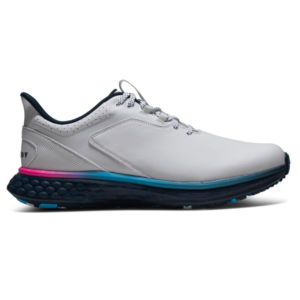 FootJoy Pulse Men's Spikeless Golf Shoes 2026 - 54711 White / Navy / Pink 6