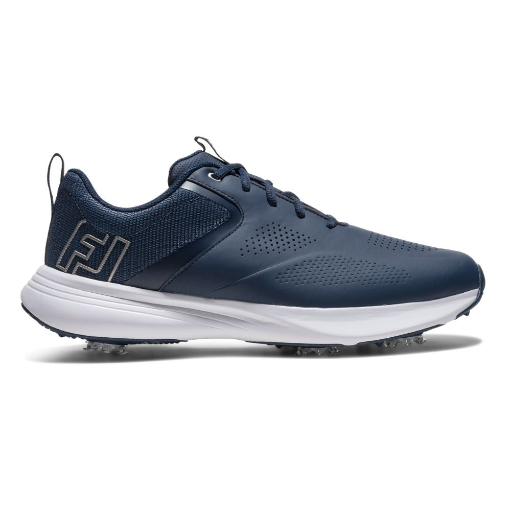 FootJoy Qualifier Men's Spiked Golf Shoes 2026 - 57212M Navy / Blue / Silver 6
