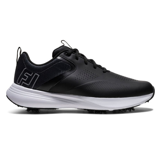FootJoy Qualifier Men's Spiked Golf Shoes 2026 - 57214M Black / White / Silver 6