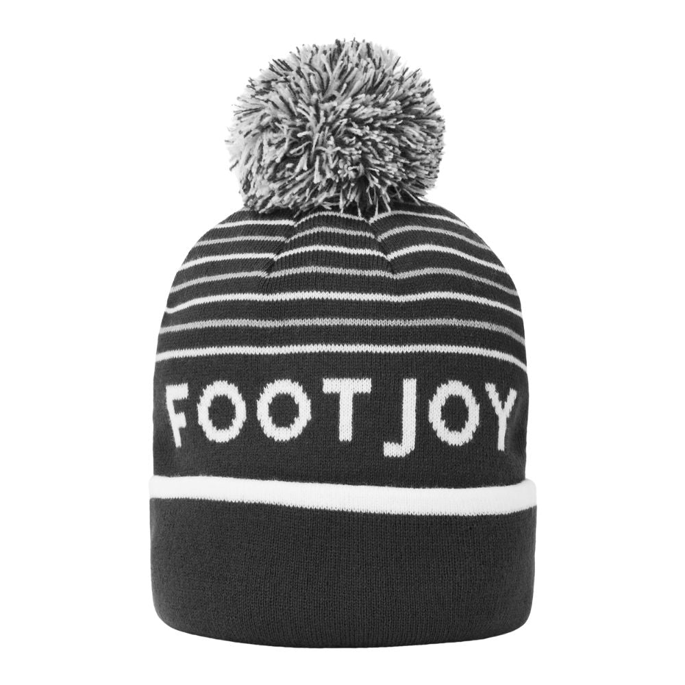 FootJoy Striped Bobble Golf Hat 2026 - 45958H-0C Charcoal / Grey / White