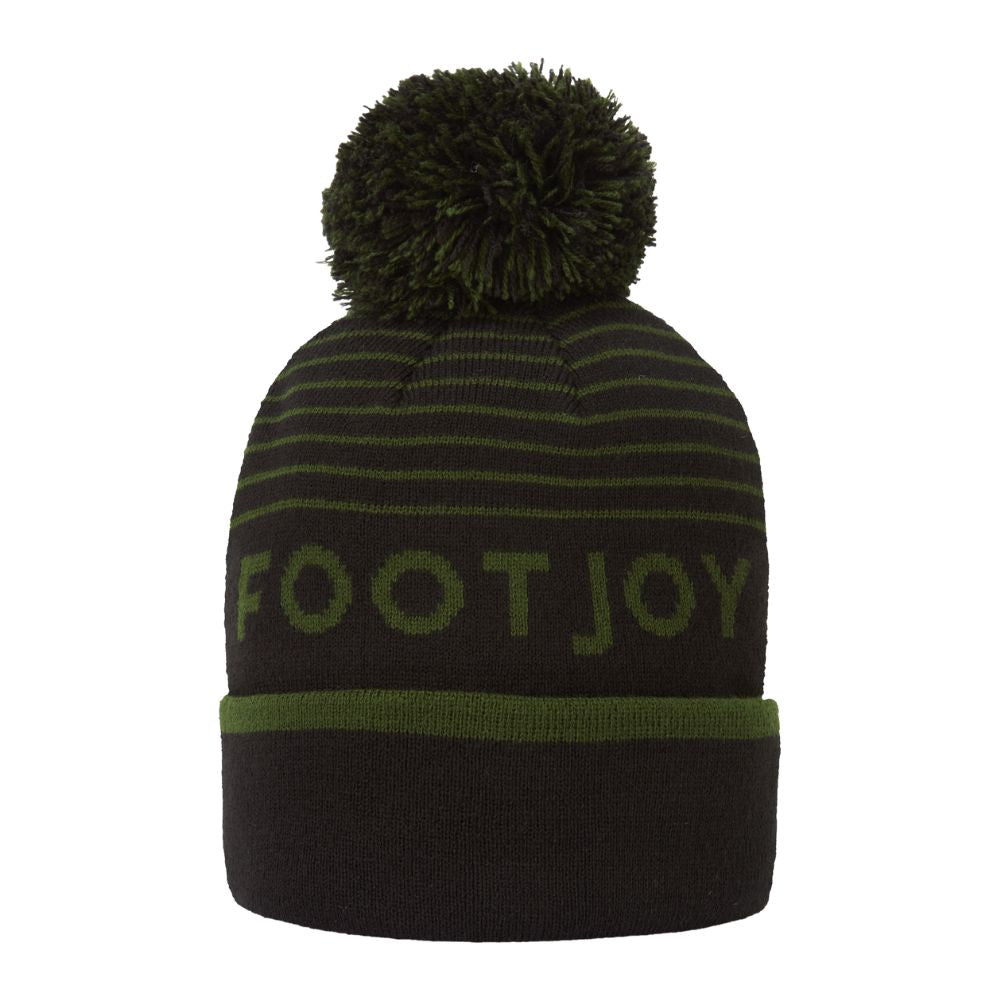 FootJoy Striped Bobble Golf Hat 2026 - 45958H-3O Olive / Black