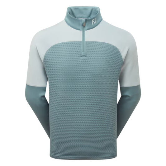 FootJoy ThermoSeries Jacquard Golf Pullover 2025 - 38488 Grey / Green M