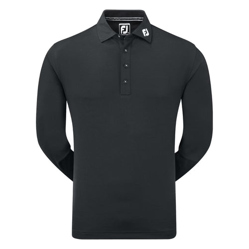 FootJoy Thermolite Long Sleeve Golf Polo Shirt - 96954 Black M