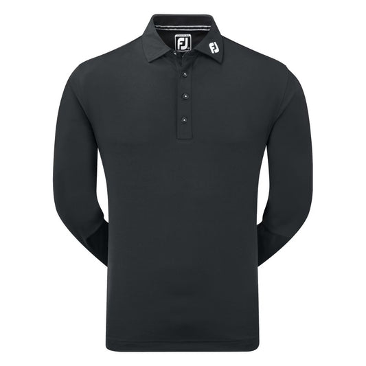 FootJoy Thermolite Long Sleeve Golf Polo Shirt - 96954 Black M