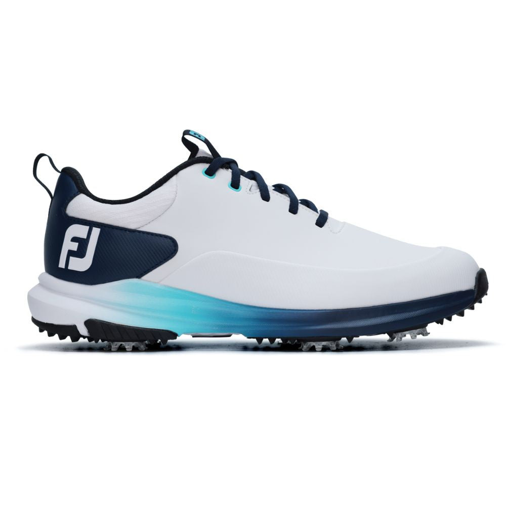 FootJoy Tour Rival Men's Spiked Golf Shoes 2026 - 56971 White / Navy / Blue 6
