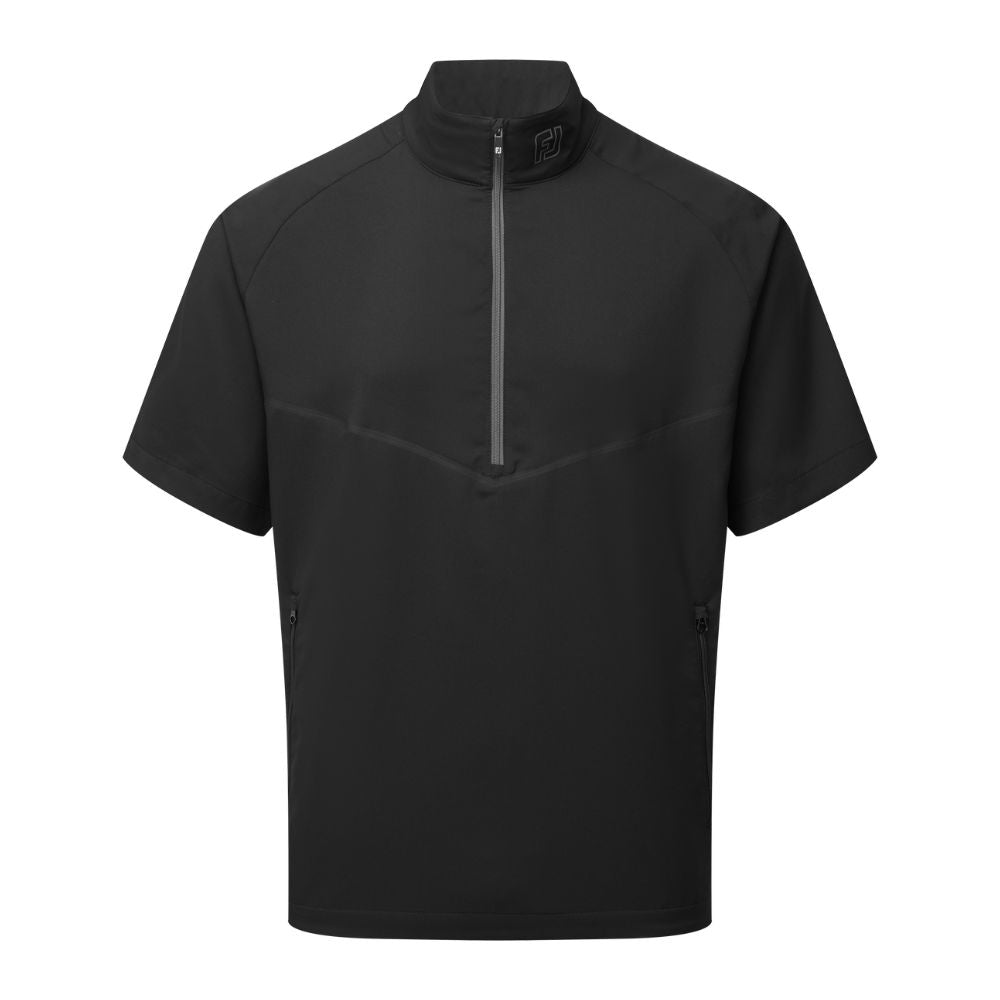 FootJoy Zephyr Short Sleeve Golf Wind Shirt 2026 - 34154 Black M