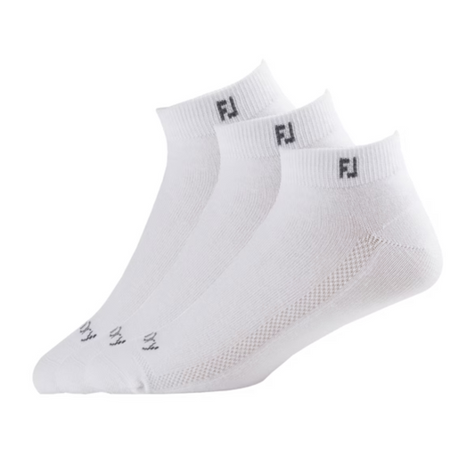 Footjoy ProDry White Sport Socks - 3 Pack   