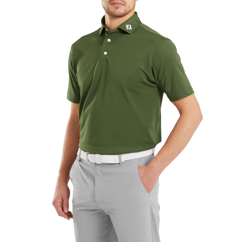 Footjoy Essentials Stretch Pique Solid Golf Polo Shirt - 84455