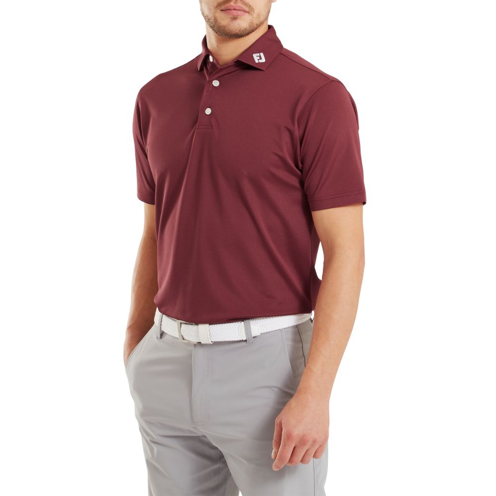 Footjoy Essentials Stretch Pique Solid Golf Polo Shirt - 84456