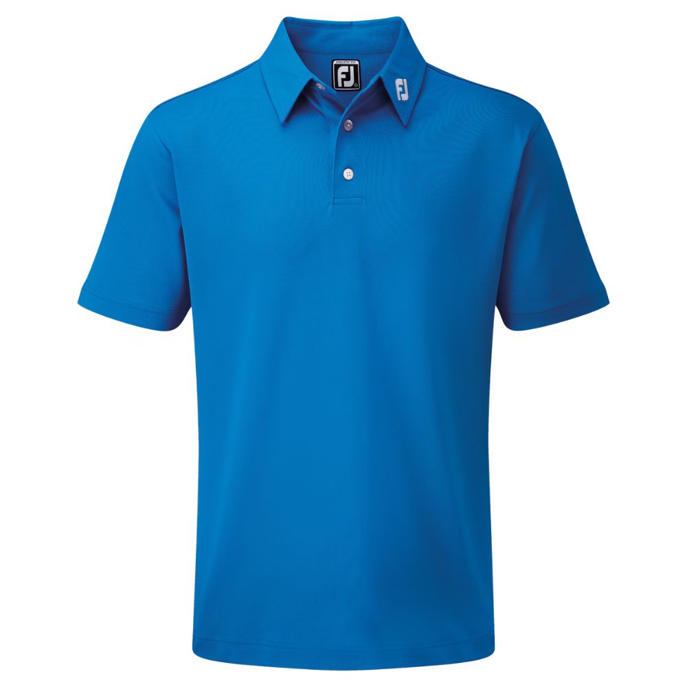 FootJoy x Bisque Golf Stretch Pique Striped Sleeve Polo - Navy/Green