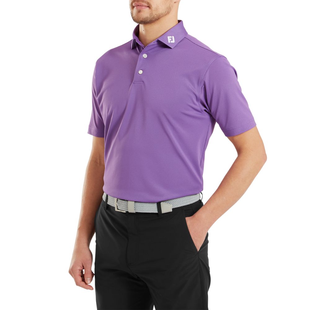 Footjoy Essentials Stretch Pique Solid Golf Polo Shirt - 91820