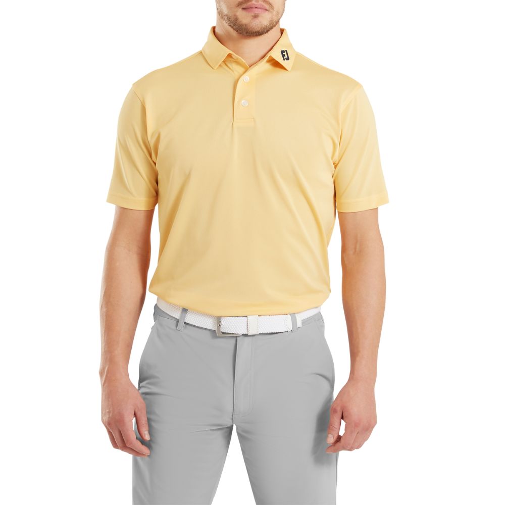 Footjoy Essentials Stretch Pique Solid Golf Polo Shirt - 91839