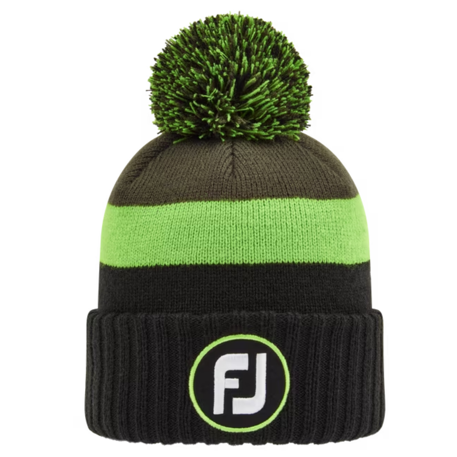 Footjoy Pom Pom Hat Black / Acidic Green / Olive 35942  